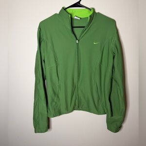 Nike retro green full zip size large women’s light weight track jacket